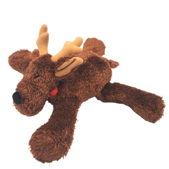 Hallmark COMET Reindeer Plush Toy 16” Stuffed Animal Tinsel Fur Bell On Neck New - Picture 1 of 5